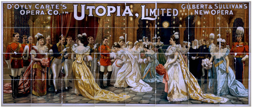 D'Oyly Carte Poster, C1894. /Nposter For Gilbert & Sullivan'S 'Utopia, Limited,' As Performed By D'Oyly Carte'S Opera Company. Lithograph Poster, C1894. Poster Print by Granger Collection - Item # VARGRC0217083