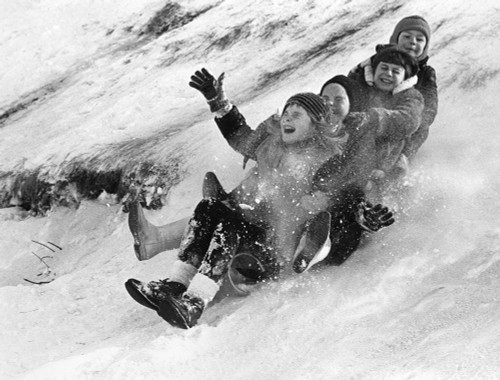 Canada: Tobogganing. /Nchildren Tobogganing Down A Hill In Canada. Photograph, Late 20Th Century. Poster Print by Granger Collection - Item # VARGRC0176551 Canada: Tobogganing. /Nchildren Tobogganing Down A Hill In Canada. Photograph, Late 20Th Century. Poster Print by Granger Collection - Item # VARGRC0176551