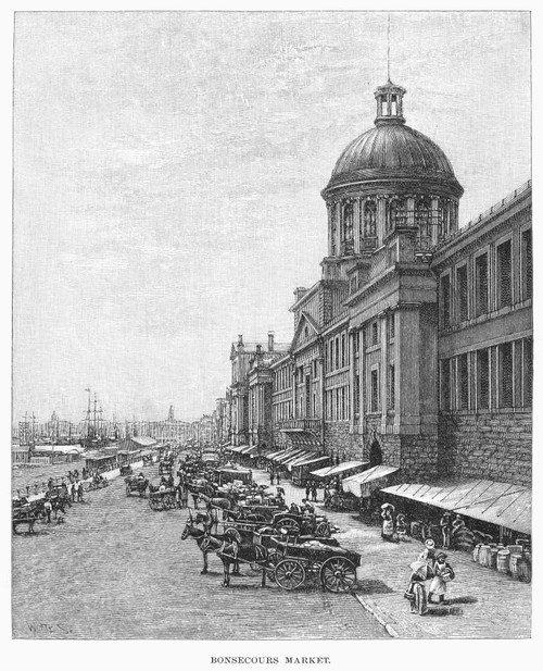Montreal: Bonsecours. /Nbonsecours Market At Montreal, Canada. Line Engraving, 1889. Poster Print by Granger Collection - Item # VARGRC0094604 Montreal: Bonsecours. /Nbonsecours Market At Montreal, Canada. Line Engraving, 1889. Poster Print by Granger Collection - Item # VARGRC0094604