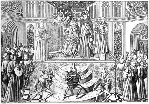 Henry Vii (1457-1509). /Nking Of England, 1485-1509. The Coronation Of King Henry Vii Of England In 1485. Etching, English, 19Th Century. Poster Print by Granger Collection - Item # VARGRC0053407