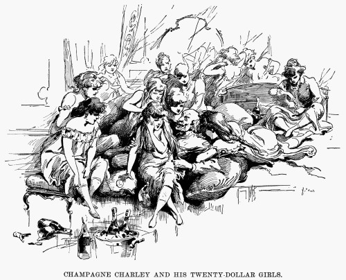 Party, 1893. /N'Champagne Charley And His Twenty-Dollar Girls.' Line Engraving From The 'Police Gazette,' 1893. Poster Print by Granger Collection - Item # VARGRC0079630