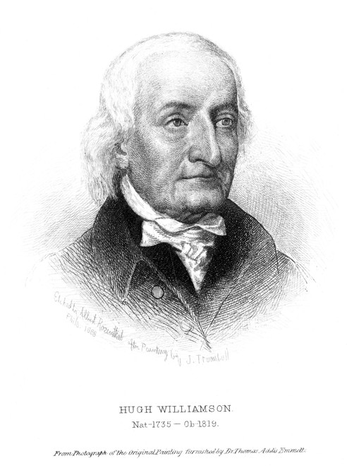 Hugh Williamson /N(1735-1819). American Revolutionary Leader, Scientist, And Statesman. Etching, 1888, By Albert Rosenthal After John Trumbull. Poster Print by Granger Collection - Item # VARGRC0072468