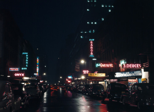 Nyc: 52Nd Street, C1948. /Njazz Clubs And Nightclubs On 52Nd Street In New York City. Photograph By William P. Gottlieb, C1948. Poster Print by Granger Collection - Item # VARGRC0267155