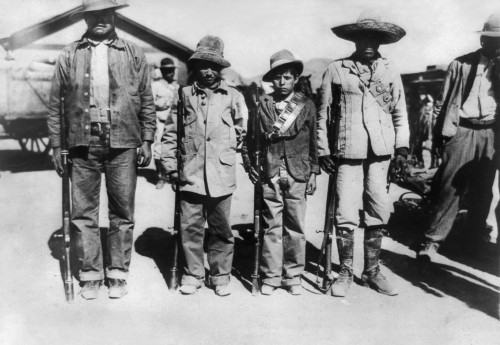 Mexican Revolution, 1912. /Nmexican Revolutionary Soldiers Photographed With Rifles In Chihuahua Province During The Mexican Revolution, March 1912. Poster Print by Granger Collection - Item # VARGRC0123445