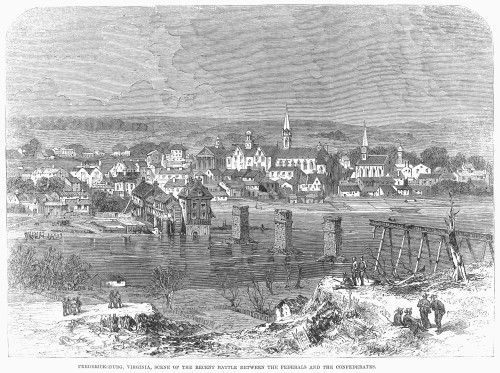 Civil War: Fredericksburg. /Nfredericksburg, Virginia, Following The Battle Of 13 December 1862. Wood Engraving From A Contemporary English Newspaper. Poster Print by Granger Collection - Item # VARGRC0090734