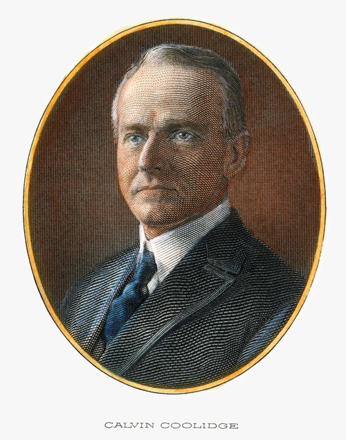 Calvin Coolidge (1872-1933). /N30Th President Of The United States. Contemporary Steel Engraving. Poster Print by Granger Collection - Item # VARGRC0008251