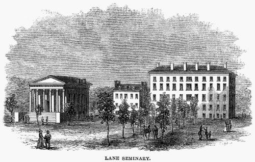 Lane Seminary. /Ncincinnati, Ohio. Wood Engraving, Mid-19Th Century. Poster Print by Granger Collection - Item # VARGRC0037039