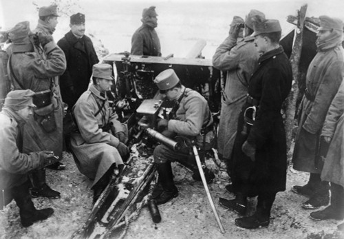 Wwi: Artillery, C1914. /Naustrian Artillery Soldiers In Bukovina, Austria-Hungary. Photograph, C1914. Poster Print by Granger Collection - Item # VARGRC0353604