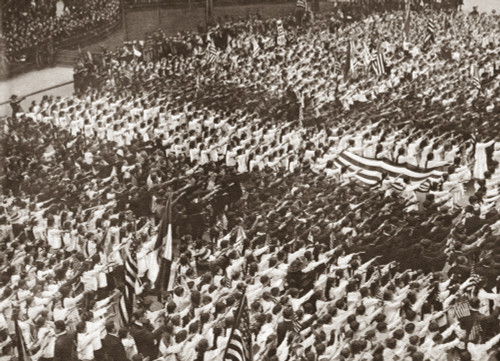 Wwi: New York Rally, C1917. /Na Crowd Of Children Saluting The Flag At A Patriotic Rally At City Hall Park In New York City During World War I. Photograph, C1917. Poster Print by Granger Collection - Item # VARGRC0408951