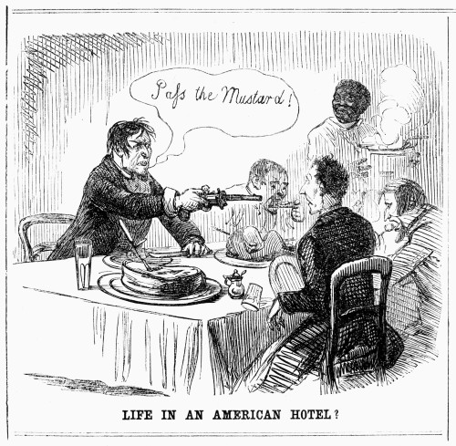 Life In An American Hotel. /N'Pass The Mustard!' Cartoon From The English Satirical Magazine 'Punch,' 1856. Poster Print by Granger Collection - Item # VARGRC0118299