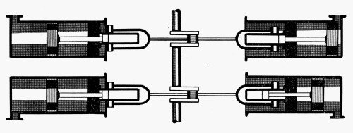 Internal Combustion Engine. /Nnikolaus Otto'S Four-Cylinder, Eight-Piston Engine Of 1862. Poster Print by Granger Collection - Item # VARGRC0057112