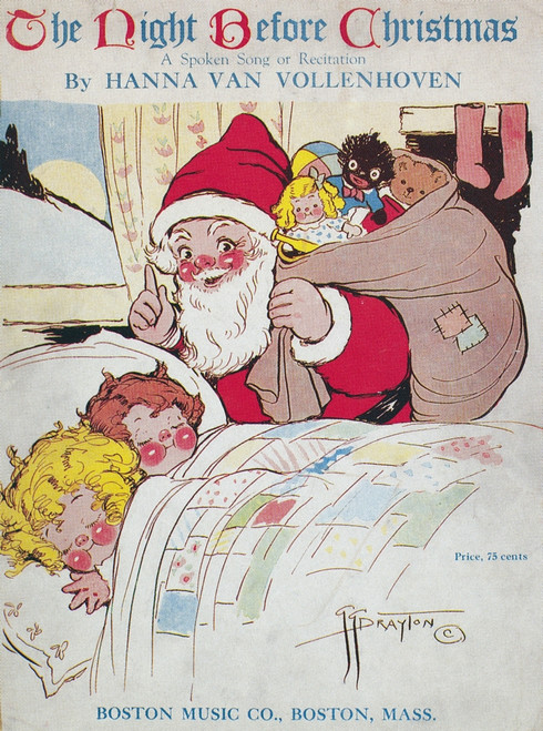 Sheet Music Cover, 1911. /Namerican Sheet Music Cover For 'The Night Before Christmas,' By Clement Clark Moore And Hanna Van Vollenhoven, Drawn By Grace Drayton, 1923. Poster Print by Granger Collection - Item # VARGRC0096835