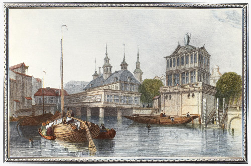 Germany: Hamburg. /Nview Of The B_Rse In Hamburg, Germany. Line Engraving, Mid-19Th Century. Poster Print by Granger Collection - Item # VARGRC0094000