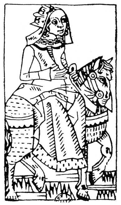 Playing Card, 15Th Century. /Nthe Queen. Woodcut Design For A French Playing Card, 15Th Century. Poster Print by Granger Collection - Item # VARGRC0031864 Playing Card, 15Th Century. /Nthe Queen. Woodcut Design For A French Playing Card, 15Th Century. Poster Print by Granger Collection - Item # VARGRC0031864