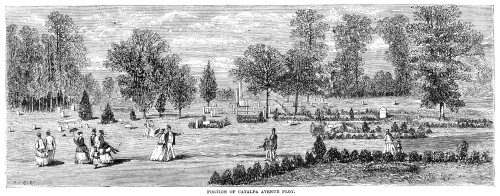 Woodlawn Cemetery, 1869. /Nthe Catalpa Avenue Plot At Woodlawn Cemetery In Westchester County, New York. Wood Engraving, American, 1869. Poster Print by Granger Collection - Item # VARGRC0354188 Woodlawn Cemetery, 1869. /Nthe Catalpa Avenue Plot At Woodlawn Cemetery In Westchester County, New York. Wood Engraving, American, 1869. Poster Print by Granger Collection - Item # VARGRC0354188