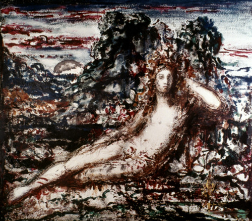 Moreau: Narcissus. /N'Narcissus.' Watercolor On Paper, 1895, By Gustave Moreau. Poster Print by Granger Collection - Item # VARGRC0038146