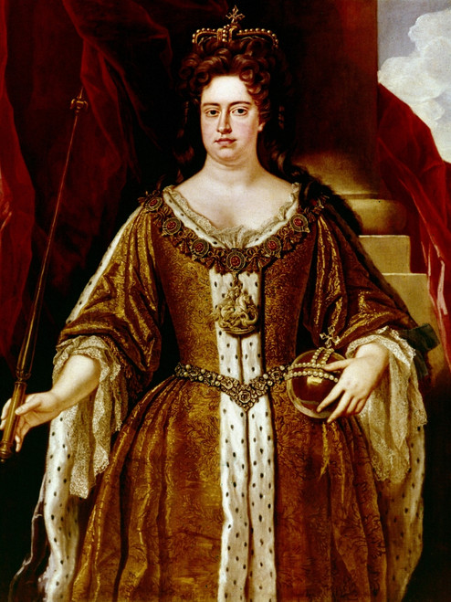 Queen Anne Of England. /N(1665-1714). Queen Of England, 1702-1714. Canvas From The Studio Of John Closterman. Poster Print by Granger Collection - Item # VARGRC0049411