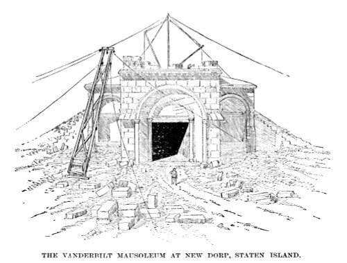 William Henry Vanderbilt /N(1821-1885). American Financier. Vanderbilt'S Mausoleum At New Dorp, Staten Island. American Wood Engraving, 1885. Poster Print by Granger Collection - Item # VARGRC0370931