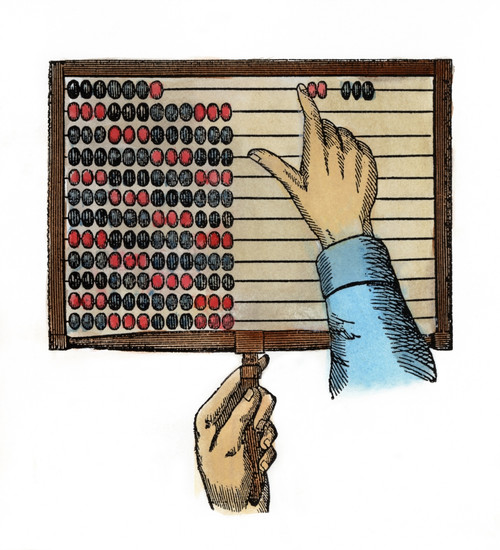 Abacus, 19Th Century. /Nline Engraving. Poster Print by Granger Collection - Item # VARGRC0052091