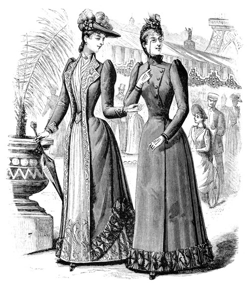Women'S Fashion, 1889. /Nthe Surprise Dress, Opened And Closed. Wood Engraving, 1889, From An American Fashion Magazine. Poster Print by Granger Collection - Item # VARGRC0017659