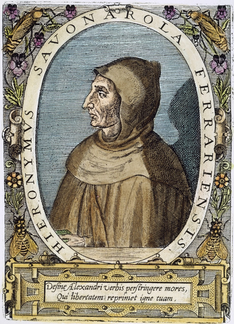 Girolamo Savonarola /N(1452-1498). Italian Reformer. Woodcut, 16Th Century. Poster Print by Granger Collection - Item # VARGRC0051677
