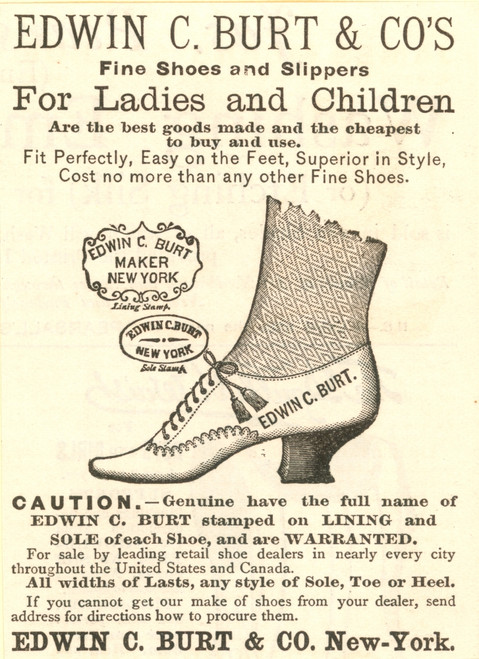 Women'S Shoes, 1887. /Namerican Advertisment, 1887. Poster Print by Granger Collection - Item # VARGRC0012888