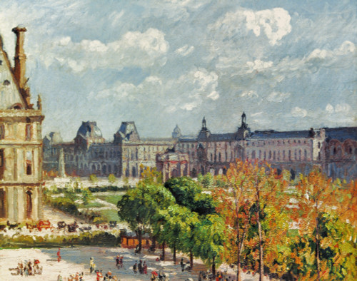 Pissarro: Carrousel, 1900. /Ncamille Pissarro: Place De Carrousel At The Tuilleries. Oil, 1900. Poster Print by Granger Collection - Item # VARGRC0041321