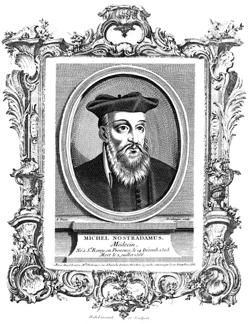 Nostradamus (1503-1566). /Nfrench Physician And Astrologer. Copper Engraving, French, 18Th Century. Poster Print by Granger Collection - Item # VARGRC0003804 Nostradamus (1503-1566). /Nfrench Physician And Astrologer. Copper Engraving, French, 18Th Century. Poster Print by Granger Collection - Item # VARGRC0003804