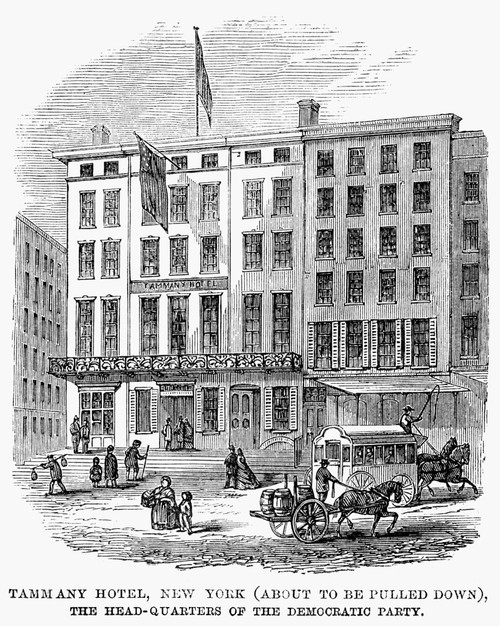 New York: Tammany Hotel. /Ntammany Hotel In New York City. Wood Engraving, English, 1863. Poster Print by Granger Collection - Item # VARGRC0122669