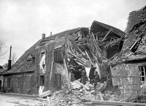 Communist Uprising, 1921. /Nmanor House Destroyed By Communist Militants In Hebra, Germany, March 1921. Poster Print by Granger Collection - Item # VARGRC0095215