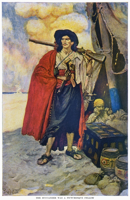 Howard Pyle: Pirate. /N'The Buccaneer Was A Picturesque Fellow.' Painting From 'Howard Pyle'S Book Of Pirates,' 1921. Poster Print by Granger Collection - Item # VARGRC0115639
