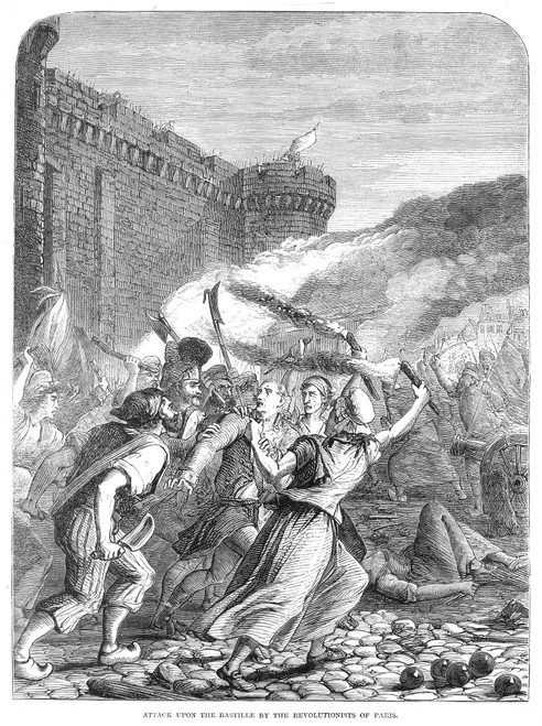 French Revolution, 1789. /Nthe Storming Of The Bastille, 14 July 1789. Poster Print by Granger Collection - Item # VARGRC0034517