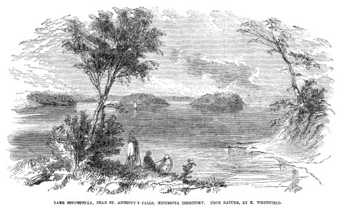 Lake Minnetonka, 1857. /Nview Of Lake Minnetonka, Near Saint Anthony Falls, In The Minnesota Territory. Wood Engraving After A Drawing By Edwin Whitefield, 1857. Poster Print by Granger Collection - Item # VARGRC0355176