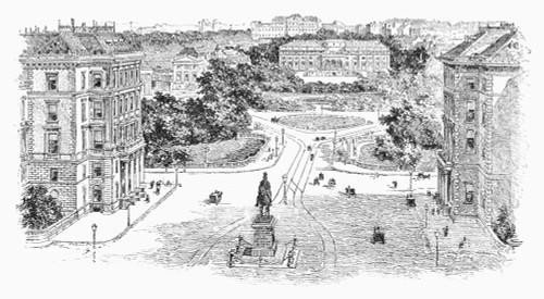 Vienna: Plaza, 1889. /Nschwarzenbergplatz At Vienna, Austria. Line Engraving, 1889. Poster Print by Granger Collection - Item # VARGRC0094383