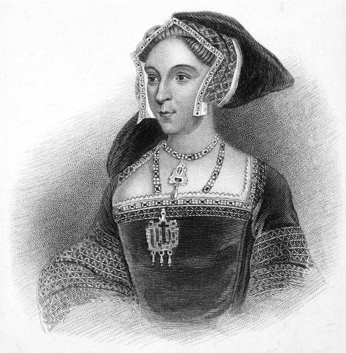 Jane Seymour (1509-1537). /Nthird Wife Of King Henry Viii Of England. Line And Stipple Engraving, English, 1812, After A Painting By Hans Holbein The Younger. Poster Print by Granger Collection - Item # VARGRC0001935