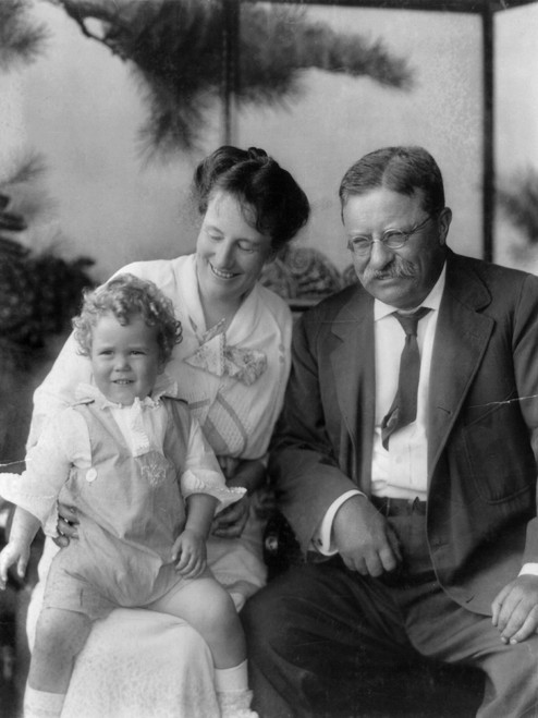 Roosevelt Family, 1915. /Ntheodore Roosevelt And His Wife, Edith, With Their Grandson, Richard Derby Jr. Photograph, 1915. Poster Print by Granger Collection - Item # VARGRC0128505
