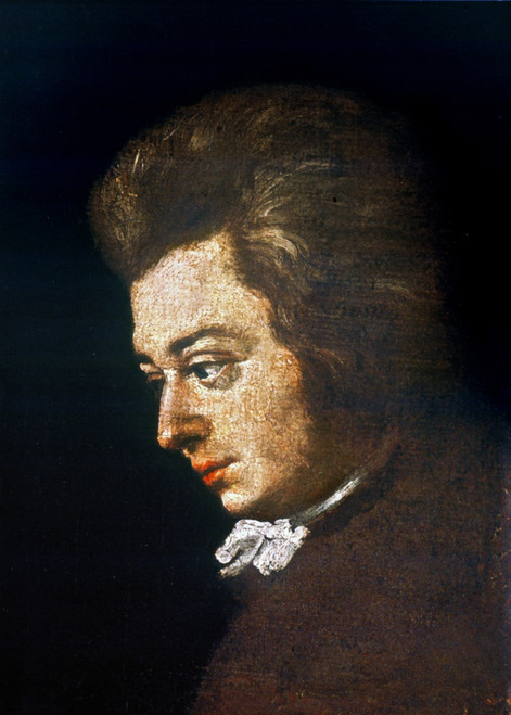 Wolfgang Amadeus Mozart print by Barbara Krafft