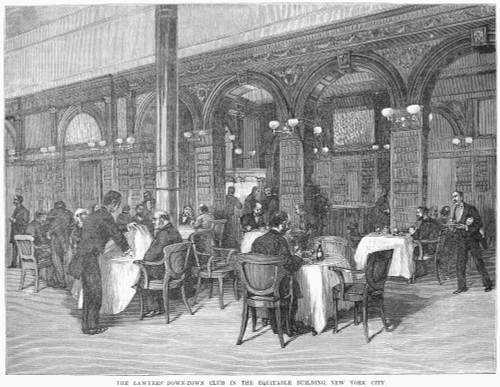 New York: Lawyers' Club. /Nthe Lawyers' Downtown Club In The Equitable Building, New York City. Poster Print by Granger Collection - Item # VARGRC0017729