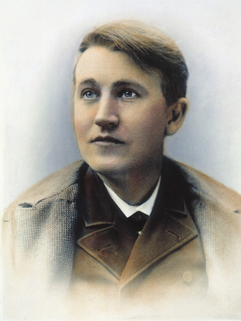 Thomas Edison (1847-1931). /Namerican Inventor. Oil Over A Photograph. Poster Print by Granger Collection - Item # VARGRC0060412