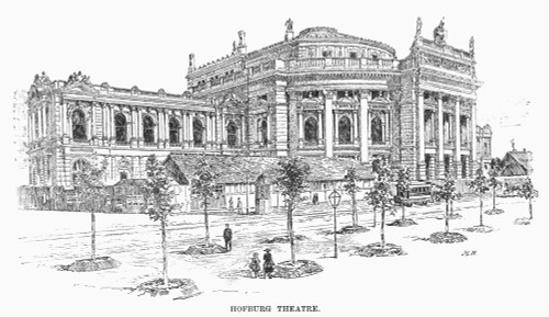 Vienna: Hofburg Theater. /Nhofburg Theater, Vienna, Austria. Line Engraving, 1889. Poster Print by Granger Collection - Item # VARGRC0094379