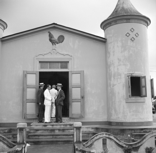 Puerto Rico: Cockfight, 1937. /Nmen Outside Of A Cockfight Arena In Puerto Rico. Photograph By Edwin Rosskam, 1937. Poster Print by Granger Collection - Item # VARGRC0266077