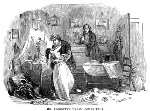 Dickens: David Copperfield. /N'Mr. Peggotty'S Dream Comes True.' Wood Engraving From A 19Th-Century American Edition Of Charles Dickens' 'David Copperfield.' Poster Print by Granger Collection - Item # VARGRC0017415