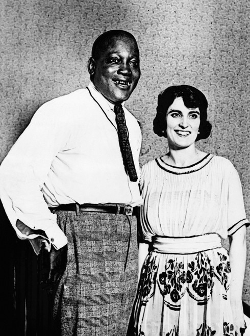 Jack Johnson (1878-1946). /Namerican Heavyweight Pugilist. Johnson Photographed With His Wife Lucille Cameron In 1921. Poster Print by Granger Collection - Item # VARGRC0123760