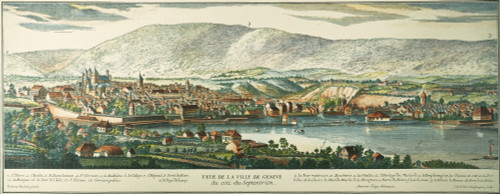 Geneva, Switzerland, 1780. /Nview Of Geneva, Switzerland: Colored Engraving, 1780. Poster Print by Granger Collection - Item # VARGRC0049902