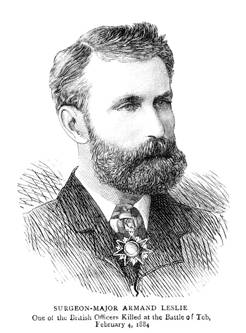 Armand Leslie (1845-1884). /Nenglish Surgeon, Killed During The Battle Of El Teb In Sudan, 4 February 1884. English Engraving, 1884. Poster Print by Granger Collection - Item # VARGRC0370748