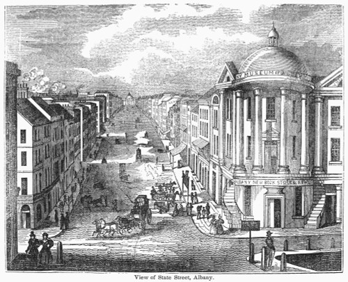 New York: Albany, 1847. /Nstate Street, Albany, New York. Wood Engraving, 1847. Poster Print by Granger Collection - Item # VARGRC0091865