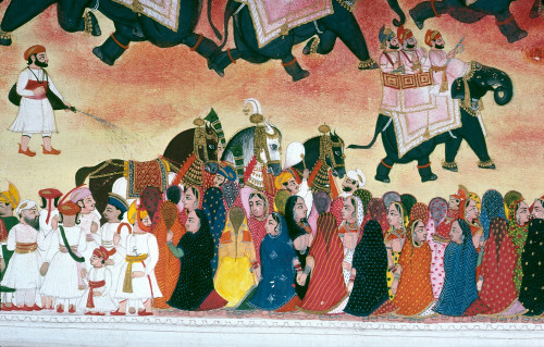 India: Hindu Festival. /Nspectators Celebrating Holi, The Hindu Festival Of Spring, At The City Palace In Udaipur, India. Indian Miniature Painting. Poster Print by Granger Collection - Item # VARGRC0105983 India: Hindu Festival. /Nspectators Celebrating Holi, The Hindu Festival Of Spring, At The City Palace In Udaipur, India. Indian Miniature Painting. Poster Print by Granger Collection - Item # VARGRC0105983