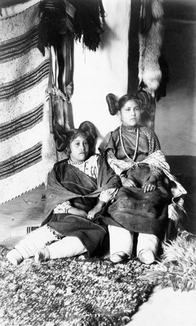 Hopi Women, C1898. /Nhopi Women Mashi-Honka-Shi And Her Friend At Home In Arizona. Photograph By Ben Wittick, C1898. Poster Print by Granger Collection - Item # VARGRC0324227