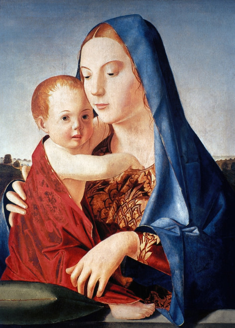 Antonello: Virgin & Child. /Npanel, 1470, By Antonello Da Messina. Poster Print by Granger Collection - Item # VARGRC0022886