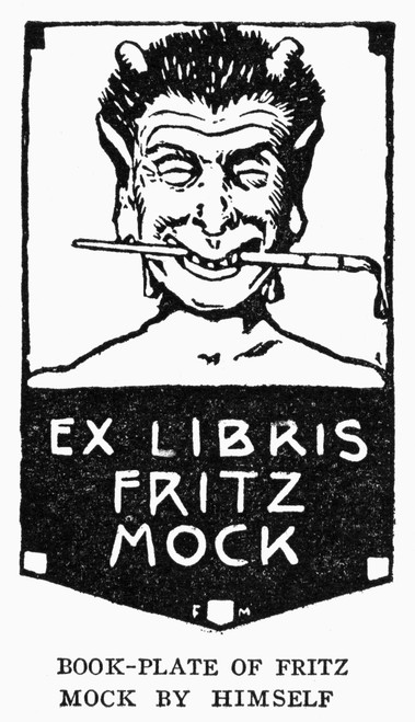 Bookplate, C1910. /Nbookplate Of Fritz Mock, Drawn By The Artist Himself. Poster Print by Granger Collection - Item # VARGRC0090869